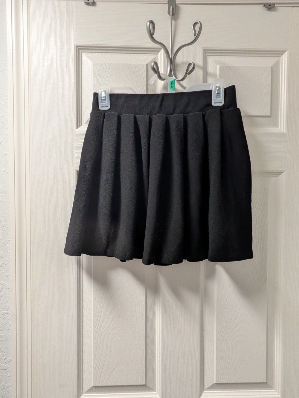 Black Pleated Mini Skirt